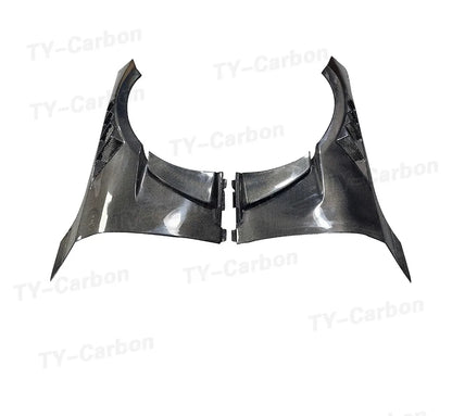 Car Front Fender Air Vent Trims For BMW M2 G87 2022+ Dry Carbon Fiber Fender Bumper Retrofit Replacement Body Kits FRP G87 M2