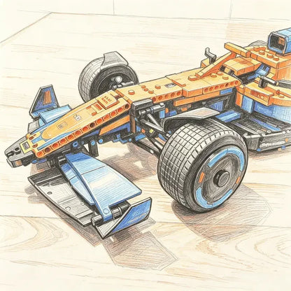 1:8 Scale New 1432PCS Technical Performance SF-24 RB20 Building Blocks Car Assembly Race Car MOC Bricks Supercar Model Toys Gift