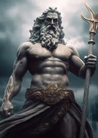 Zeus Sculpture Poster Black and White Greek God Abstract Prints Greek Mythology Canvas Painting Home Living Room Wall Decoration