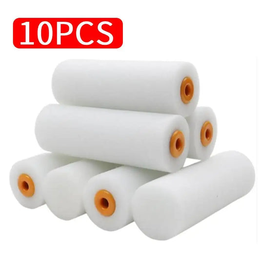 10 Pack Foam Paint Roller - Small Paint Roller, Mini Paint Roller & Paint Roller Cover 4 inch for Painting Walls, Cabinets, Door