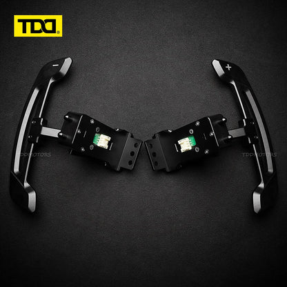TDD Aluminum Alloy Magnetic Paddle Shifters For Porsche 718 Cayman GT4 991 Panamera 971 911 997 Steering Wheel Shift Paddle