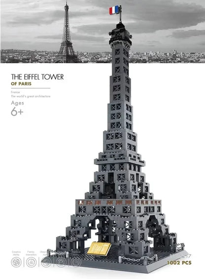 MOC World Famous Architecture Edifice Opera House Building Blocks Villa Savoye Bridge Tower Toy Children Birthday Christmas Gift