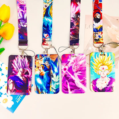 Wholesale Anime Movie Dragon Ball Lanyard Keys Neck Strap Card Badge Gym Key Chain Lanyard Key Holder DIY Hang Rope Keyrings