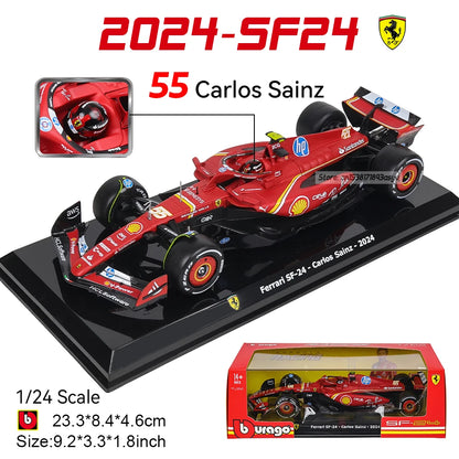 Bburago 1:24 2022~2025 Mercedes W15 44# Hamilton 63# Russell F1 series various styles Red Bull Ferrari McLaren Alloy car model