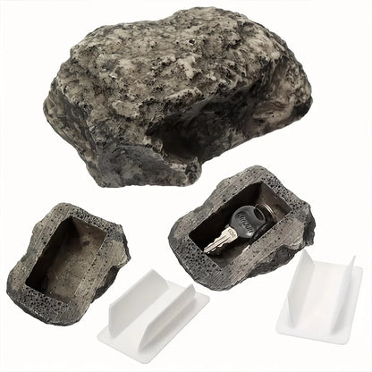 Creative Simulation Hide Keys In Stone Safety Storage Box Outdoor Garden Hidden Fake Rock Shape For Home RV Spare Key Safe