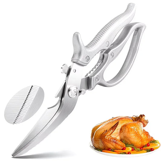 Can Open Bottle Chicken Bone Scissors Kitchen Scissor Sharp Blade BBQ Cleaver Meat Vegetable Fish Convenient Chicken Bone Shears