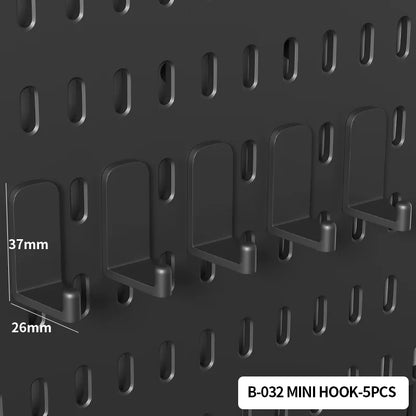 Home Furniture Storage Pegboard: Desktop Standing Height-Adjustable Storage Rack, Also for Displaying Decorative Figurines