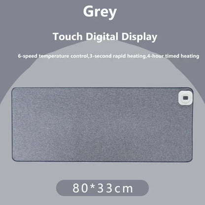Intelligent Electric Heating Mouse Pad Winter Hand Warmer Computer Desk Heated Mat Office Desk Warming Pad Keyboard Table Mat