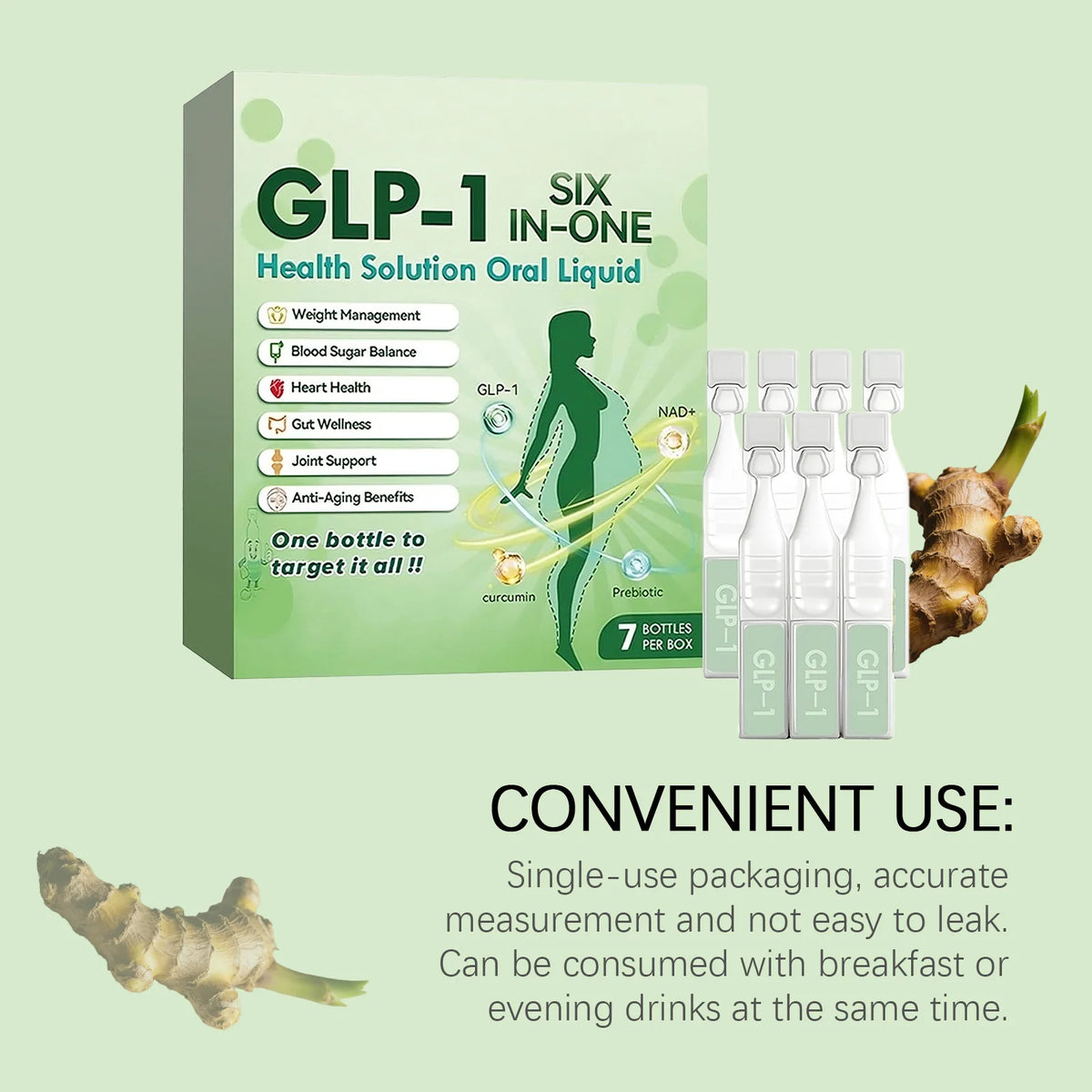 GLP-1 Powerful Weight Loss Drops Promote Digestion Boost Immunity Fast Results Shaping Supplement Nutrition Fat Burning Drops