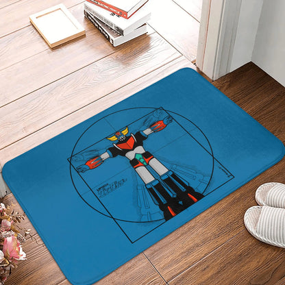 UFO Robot Mazinger Z Front Door Floor Entrance Mats Outdoor Anime Bath Kitchen Doormat Bedroom Carpet Rug