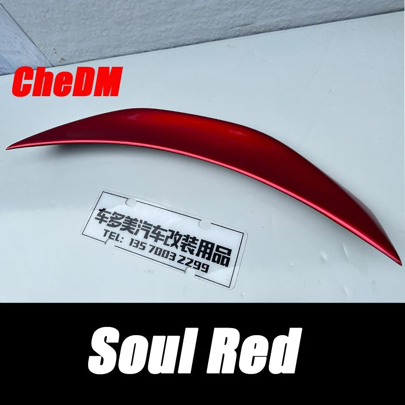 For Mazda MX5 Miata ND RF LMS Style Confiber Fiber Glass Unpainted Duckbill Spoiler Trunk Wing Lip Racing AccessoriTrim