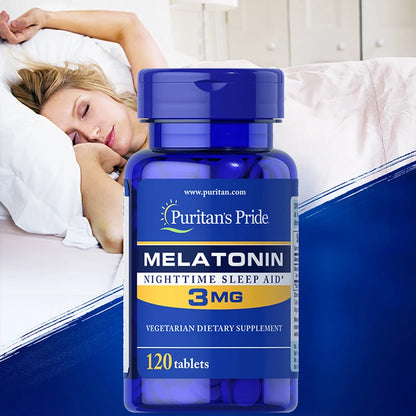 Free Shipping Original Melatonin Nighttime sleep aid 3mg 240 tablets