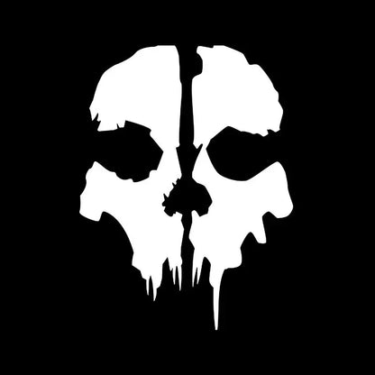 Call of Duty Ghost Head Skull Silhouette Car Sticker Waterproof Sunscreen Die Cut Window Trunk & Motorcycle Decal for Car Stylin