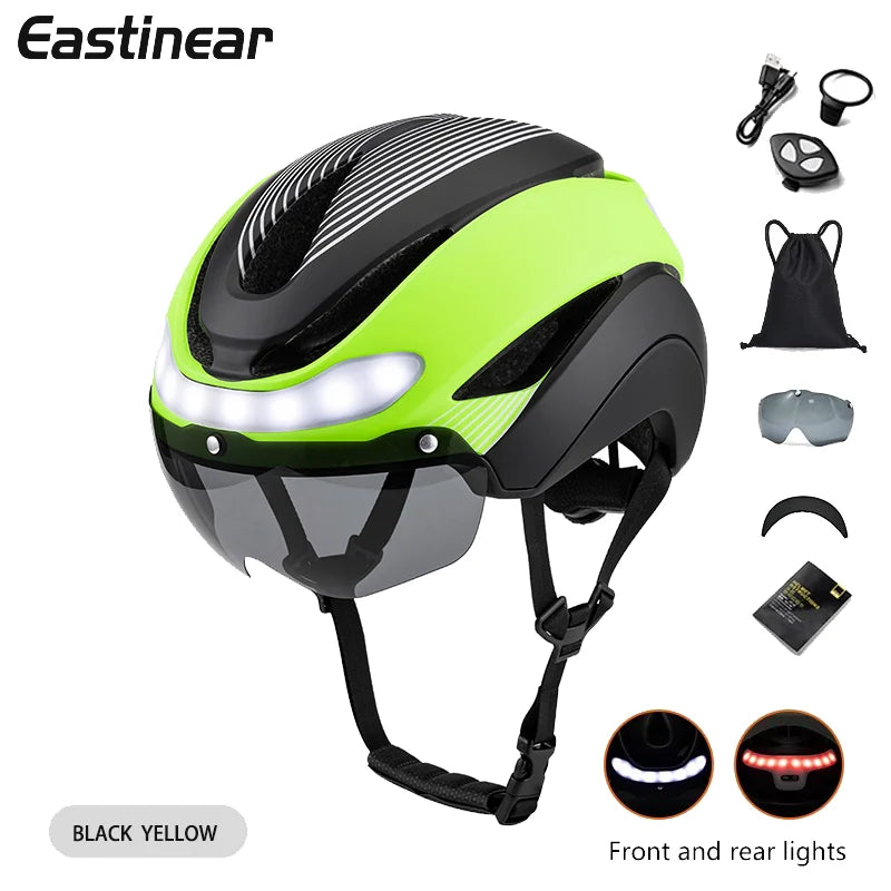Eastinear High-quality Bicycle Helmet LED Light for Men and Women Racing Road Smart Bicycle Helmet Professional Riding Equipment