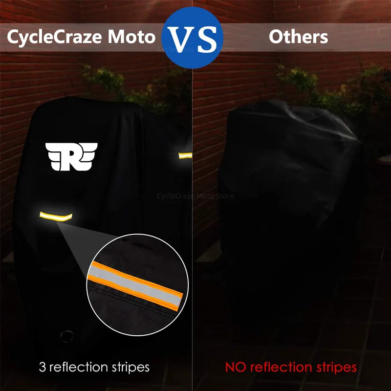 Motorcycle Cover Waterproof Outdoor Scooter UV Protector Dust Rain Cover For Royal Enfield Bullet/Meteor/Classic 350 500