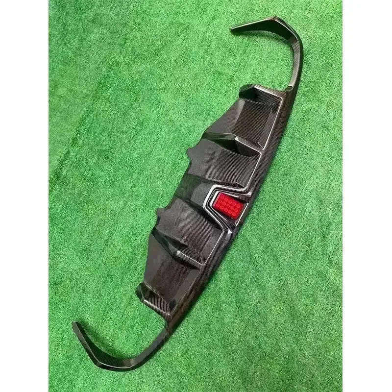 For Porsche Macan Carbon Fiber Car Rear Bumper Diffuser Rear Splitters Spoiler Back lip shunt Auto Parts body kit