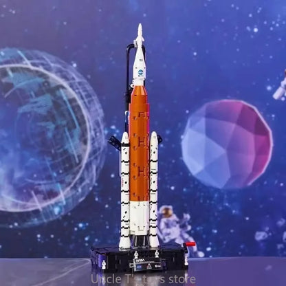 Artemis SLS Rocket Building Blocks 632Pcs High Quality Sci-Fi Moon Exploration Model Kit for Adults Educational Construction Toy