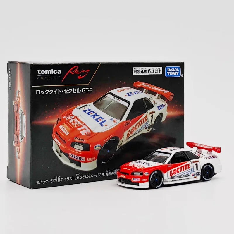 In Stock Original TOMICA Premuim Racing Series Nissan GTR R34 Die Casting Alloy Car Model Collection Surprise Toys Car Model