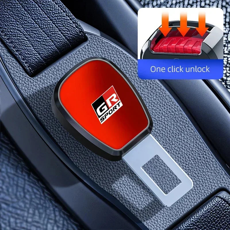 Car Seat Belt Buckle Plug Auto Safety Strap Extension Accessories interior For  GR SPORT Toyota Hiace supra Prius Camry Corolla