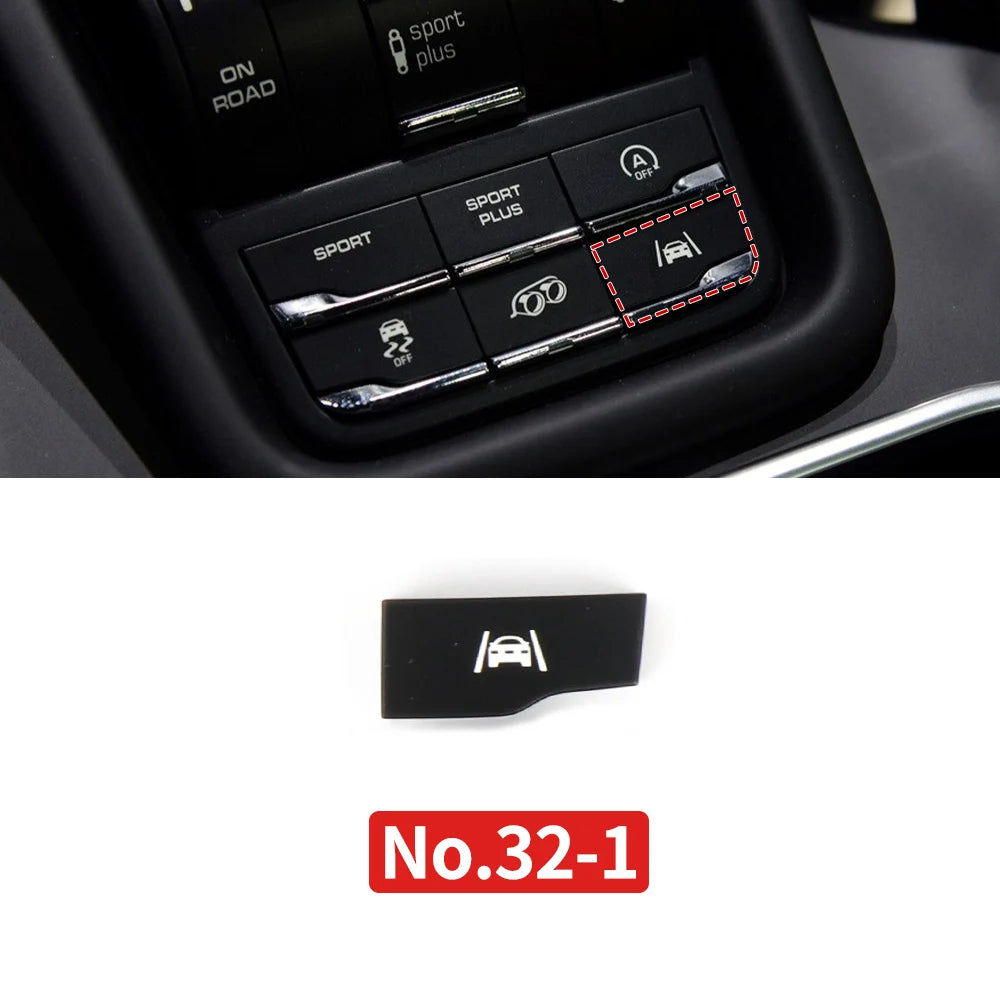 Car Center Console Multi Functional Sport Mode Start Stop Button Vehicle Stability Lane Keeping E-Power for Porsche Cayenne