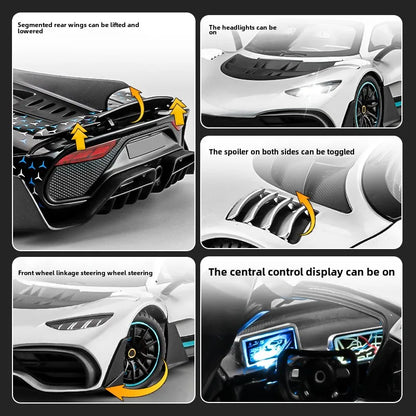 Simulation 1:18 Benzs AMG ONE Super Car Model Dieacst Toy Vehicle Collectibles Birthday Gifts Man Boy Miniature Voiture