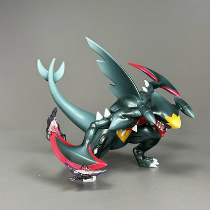 Mega Garchomp Shiny 1/20 Scale PokéMon Anime Game Figure Desktop Ornament Model Toy  Anime Game Peripherals