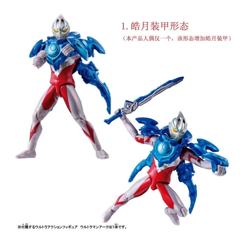 Bandai Genuine UAF Ultraman Arc Solis Armor Luna Armor Anime Figure Action Toys Boys Girls Kids Christmas Gift Collectible Model