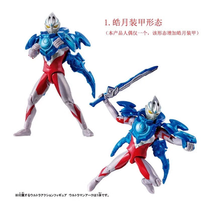 Bandai Genuine UAF Ultraman Arc Solis Armor Luna Armor Anime Figure Action Toys Boys Girls Kids Christmas Gift Collectible Model