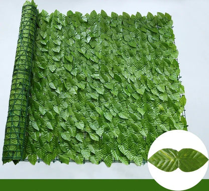For Home Outdoor Garden Balcony Decoration Fake Plant Artificial Ivy Hedge Green Leaf Fence Board Artificial Privacy Fence