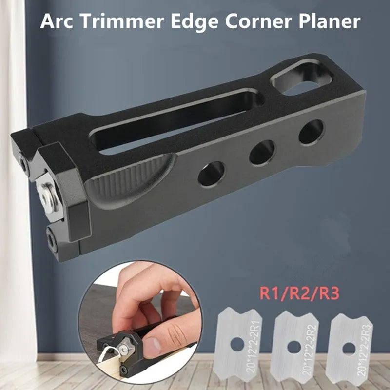 Woodworking Chamfer Planer Edge Corner Arc Trimming Manual Planer Quick Edge Deburring Manual Fillet Scraper