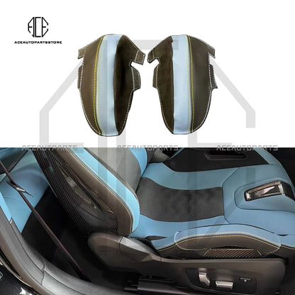 M Carbon Bucket Seat Bolster Genuine Leather Protector For BMW G87 M2 G80 G81 M3 G82 G83 M4 F90 M5 F92 M8