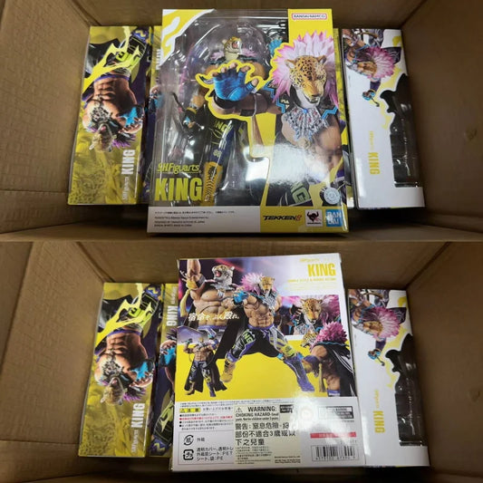 Original Bandai Shf Tekken 8 King Collectible Anime Action Figure Model Kit Toys Movable Joints Statue Desktop Decoration Gifts