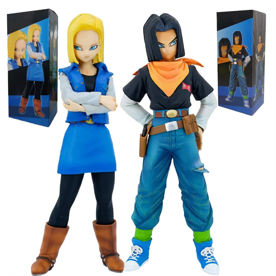 26CM Dragon Ball Z Android 18 Anime Figure Action Figures Pvc Model Statue Collection Decoration Toys Ornaments Christmas Gift