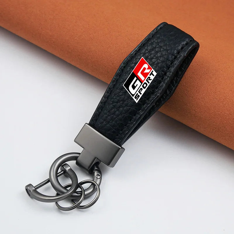 Car Key Ring Car Accessories Gift Car Keychain For Toyota GR Sport Gazoo Racing Yaris 86 Corolla Hilux Supra C-HR Accessories