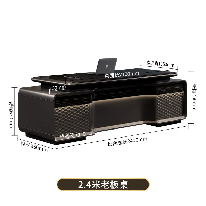 HYS senior sense manager desk office desk simple modern light luxury high-end