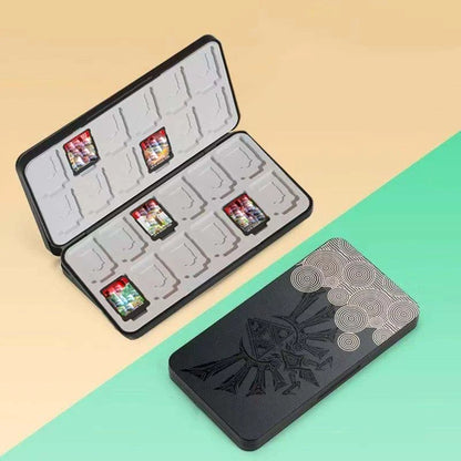 Magnetic 24 in 1 Game Card Case Holder Hard Shell Protective Game Card Silicone Lining Storage Box For Nintendo Switch/Lite/Oled