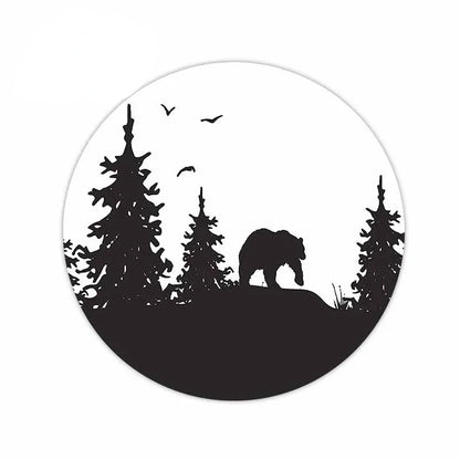 New Design Big Bear Car Bumper Window Sticker Scratch Repair Decal Vinyl Car Packaging Motorcycle Camper Decorative Decal, 13cm