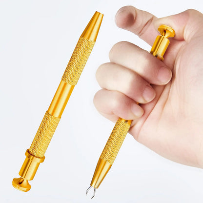 Tweezers Stainless Steel 4-Claw Pick up Tool Jeweler's Pick-Up Tool, 4 Prongs BGA Chip Pick for Small Parts Pickup