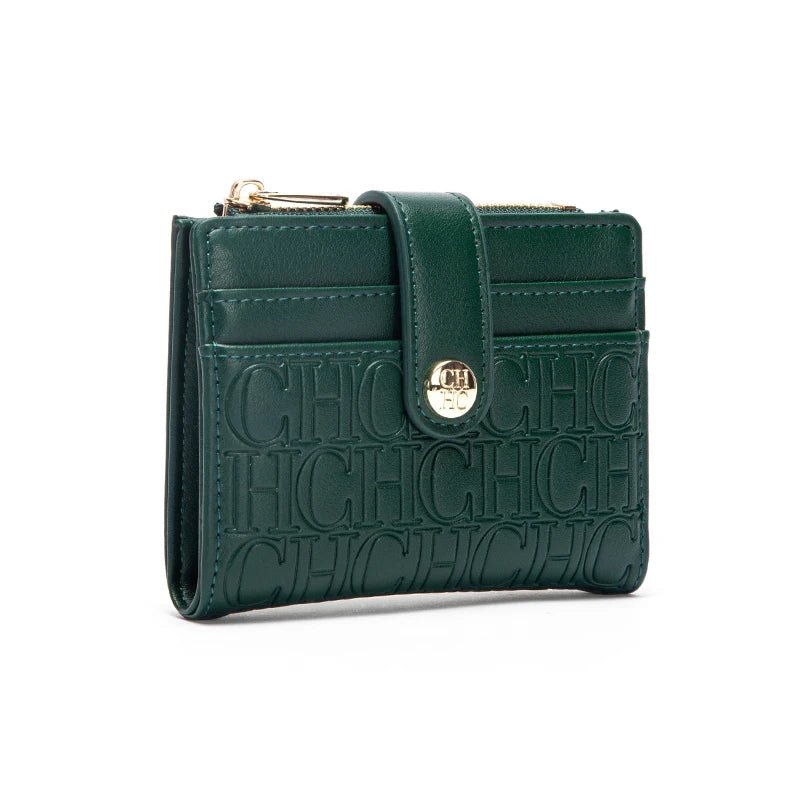 CHCH Fashion Classic Retro Men's and Women's Universal Wallet Letter Printed Portable Card Bag Zero Wallet