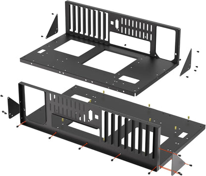 Open Air Computer PC Case, Test Bench Chassis ATX Open Mining Frame Computer Case, DIY PC Case Rack for ATX MATX ITX Motherboard