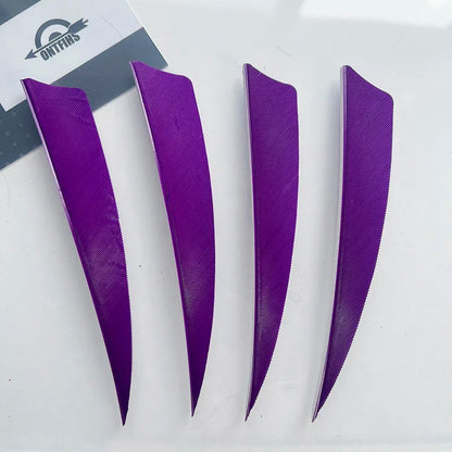 ONTFIHS 50PCS Archery Fletching RW 4" Shield Arrow Feathers with Natural Turkey Feathers