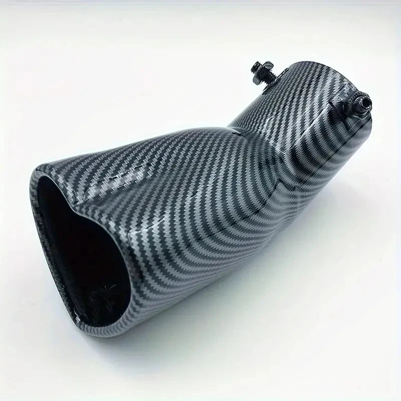 2.5-inch car heart-shaped style single outlet exhaust pipe stainless steel rear exhaust head muffler tailpipe exhaust pipe
