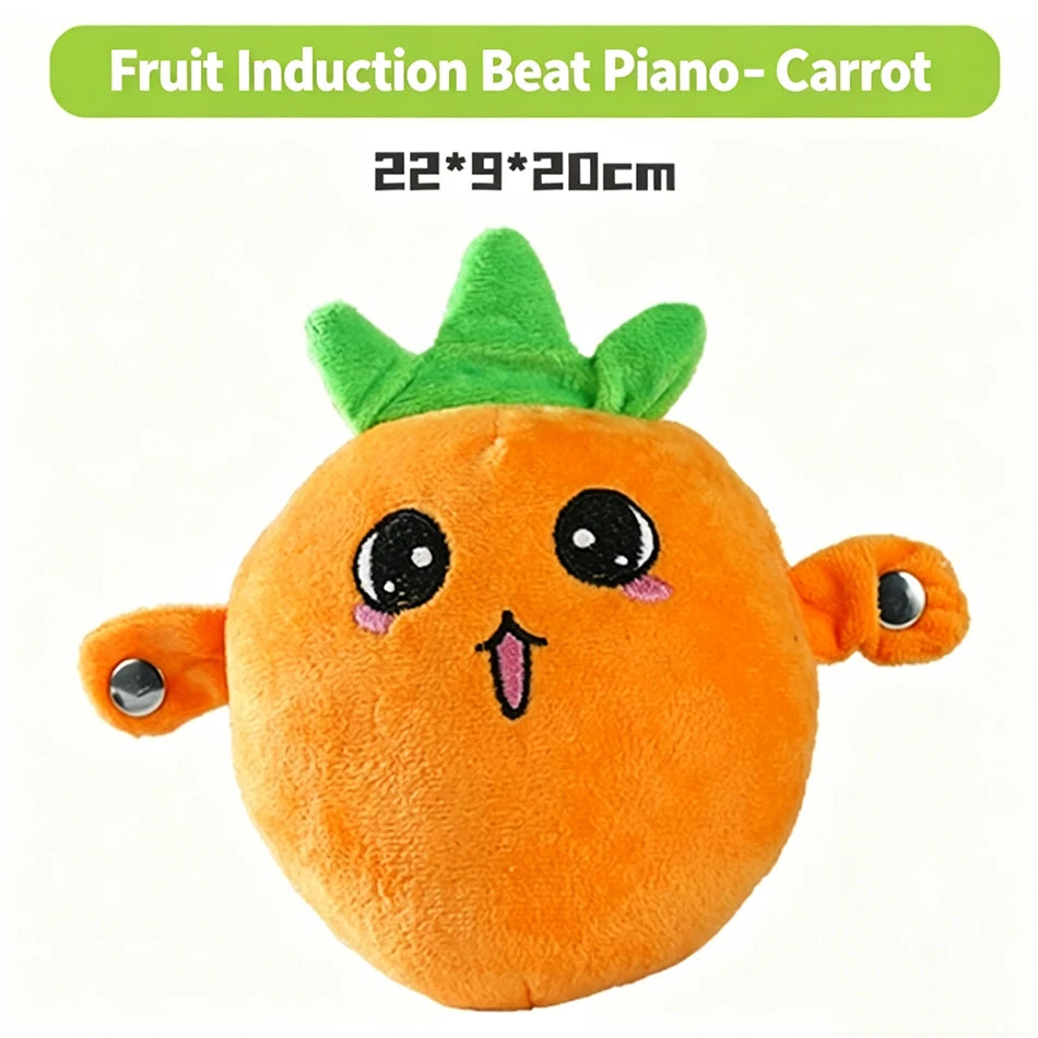 Hot Creative Peculiar Music Rhythm Parent-child Interactive Plush Doll Banana Fruit Induction Cultivate Music Perception gifts