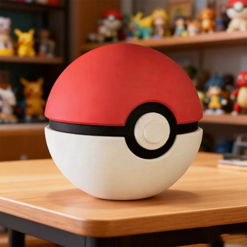 Pokemon Pokeball Figurine Pikachu Anime Character 3D Model Desktop Ornament Cartoon Collectible Decoration Perfect Gift for Fans