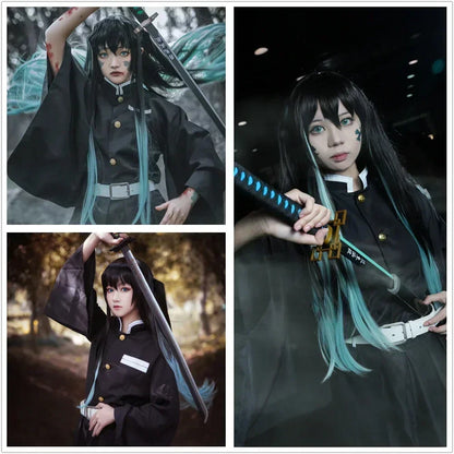 Aime Tokitou Muichirou Cosplay Costume Cosplay  Kisatsutai Uniform Wig Halloween Costume for Woman