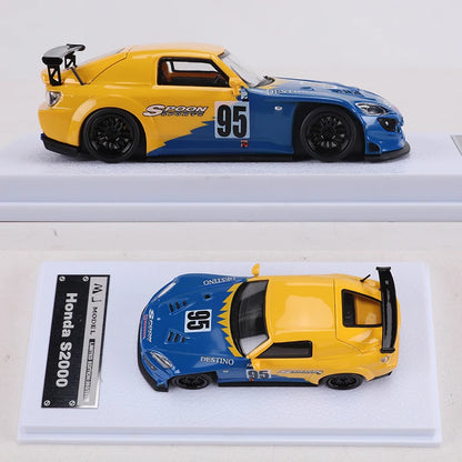 MJ 1:64 S2000 ap1 Spoon Painting Resin Model Car Limited Edition399