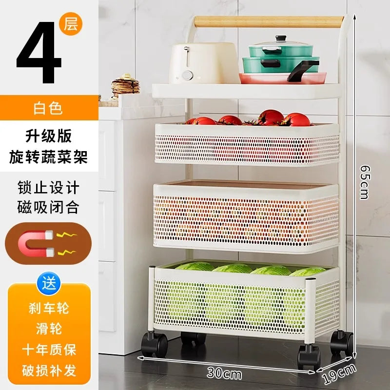 Carrito Bookshelf Mobile Kitchen Trolley Organizer with Wheels Gap Mobile Bookshelf Trolley Household Storage Rack 트롤리 수납선반