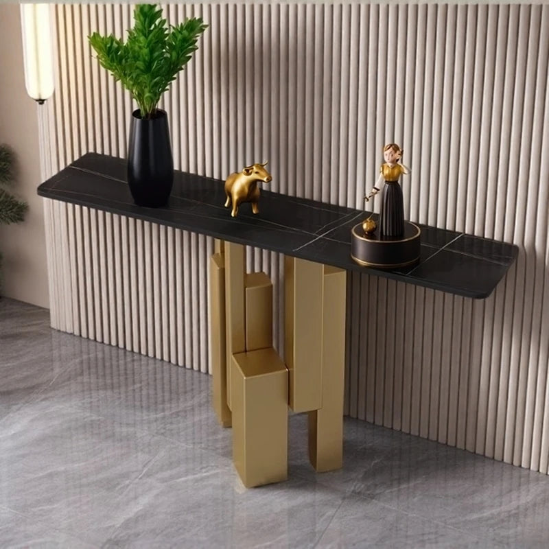 Black Legs Entrance Table Art Design Auxliar Creative Corner Table Narrow Modern Mesas Auxiliar Furniture Living Room