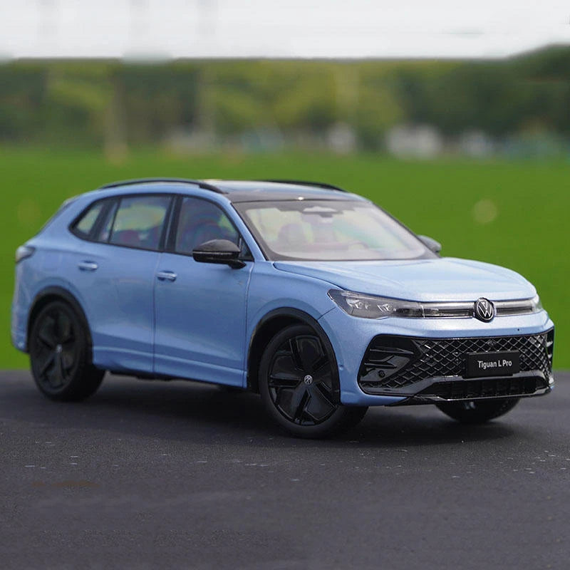 New 1:18 2025 VW Tiguan L PRO SUV Alloy Car Model Diecast Metal Vehicles Car Model High Simulation Childrens Toy Gift Decoration