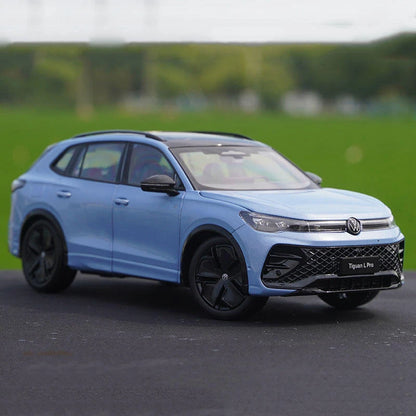 New 1:18 2025 VW Tiguan L PRO SUV Alloy Car Model Diecast Metal Vehicles Car Model High Simulation Childrens Toy Gift Decoration